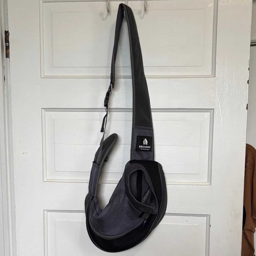 Black Small Pet Sling tote Bag Carrier